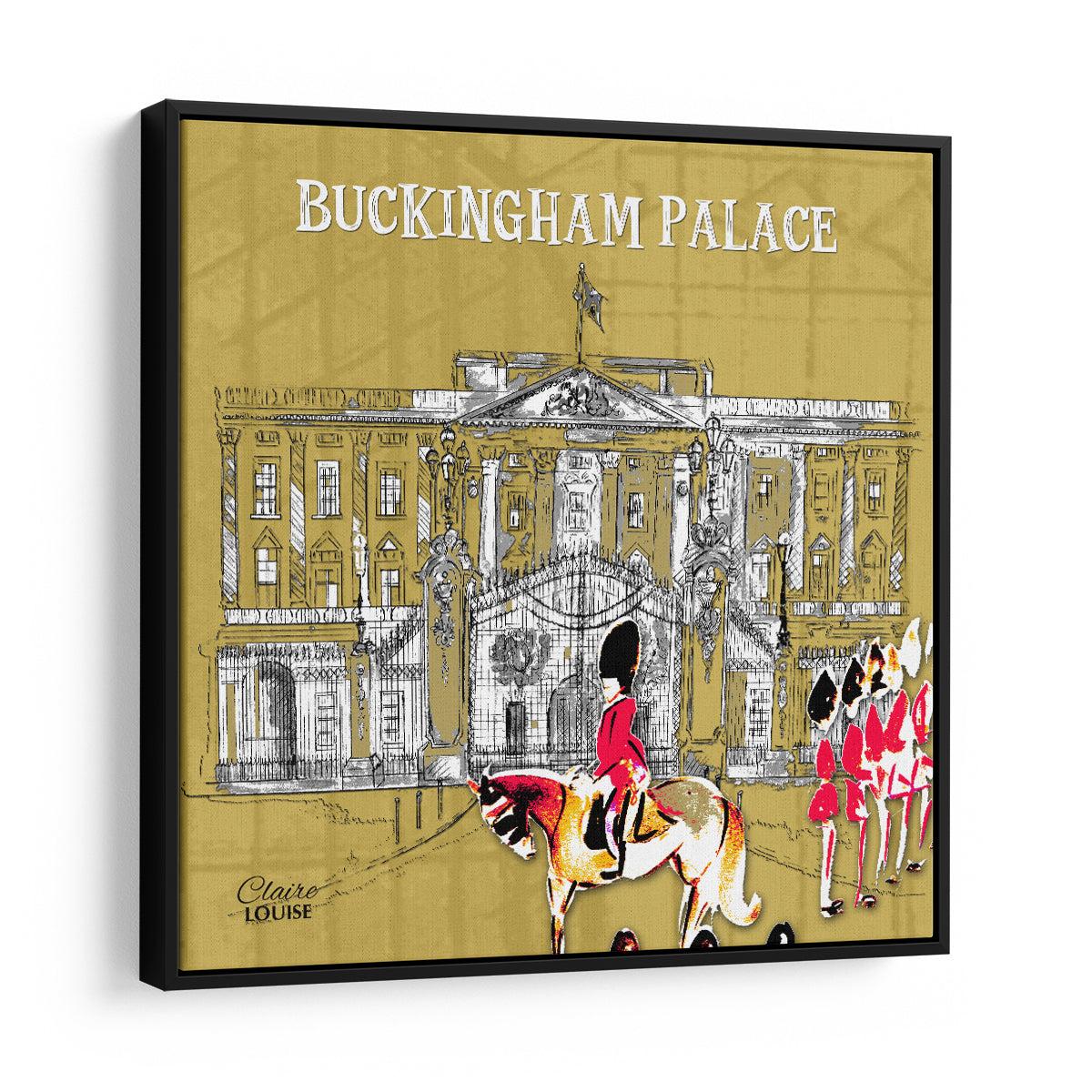 Buckingham Palace Framed Canvas Print - Urban icons