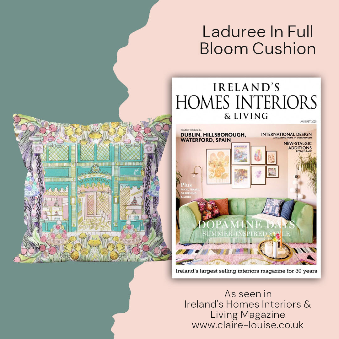 Laduree In Bloom Outdoor Cushion.