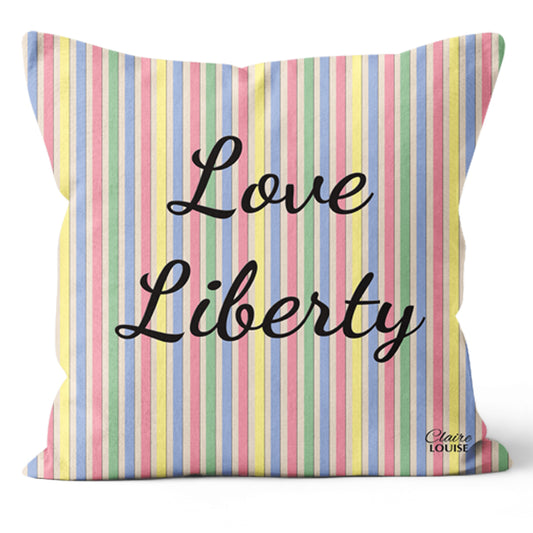 Love Liberty Stripe Cushion