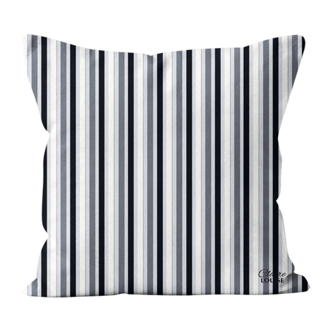 Black and white Stripe Cushion