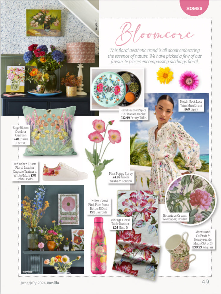 Sage Bloom Outdoor Cushion