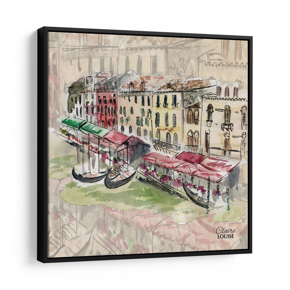 Venice Grand Canal Framed Canvas Print
