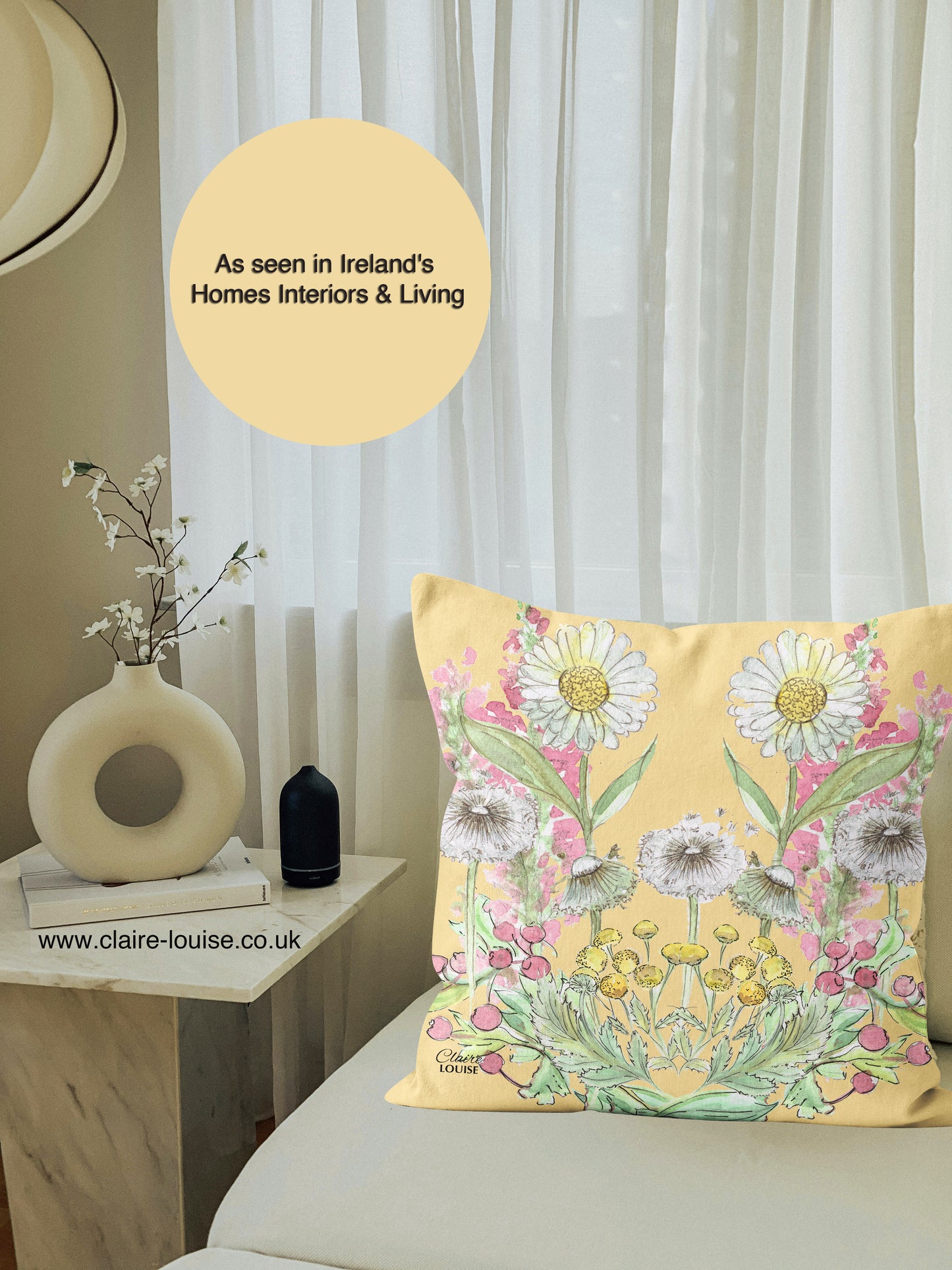 Buttercream Bloom Cushion