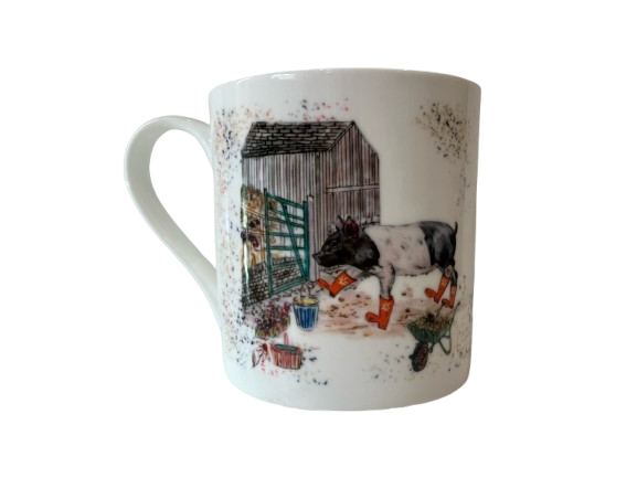 Pig Fine Bone China Mug