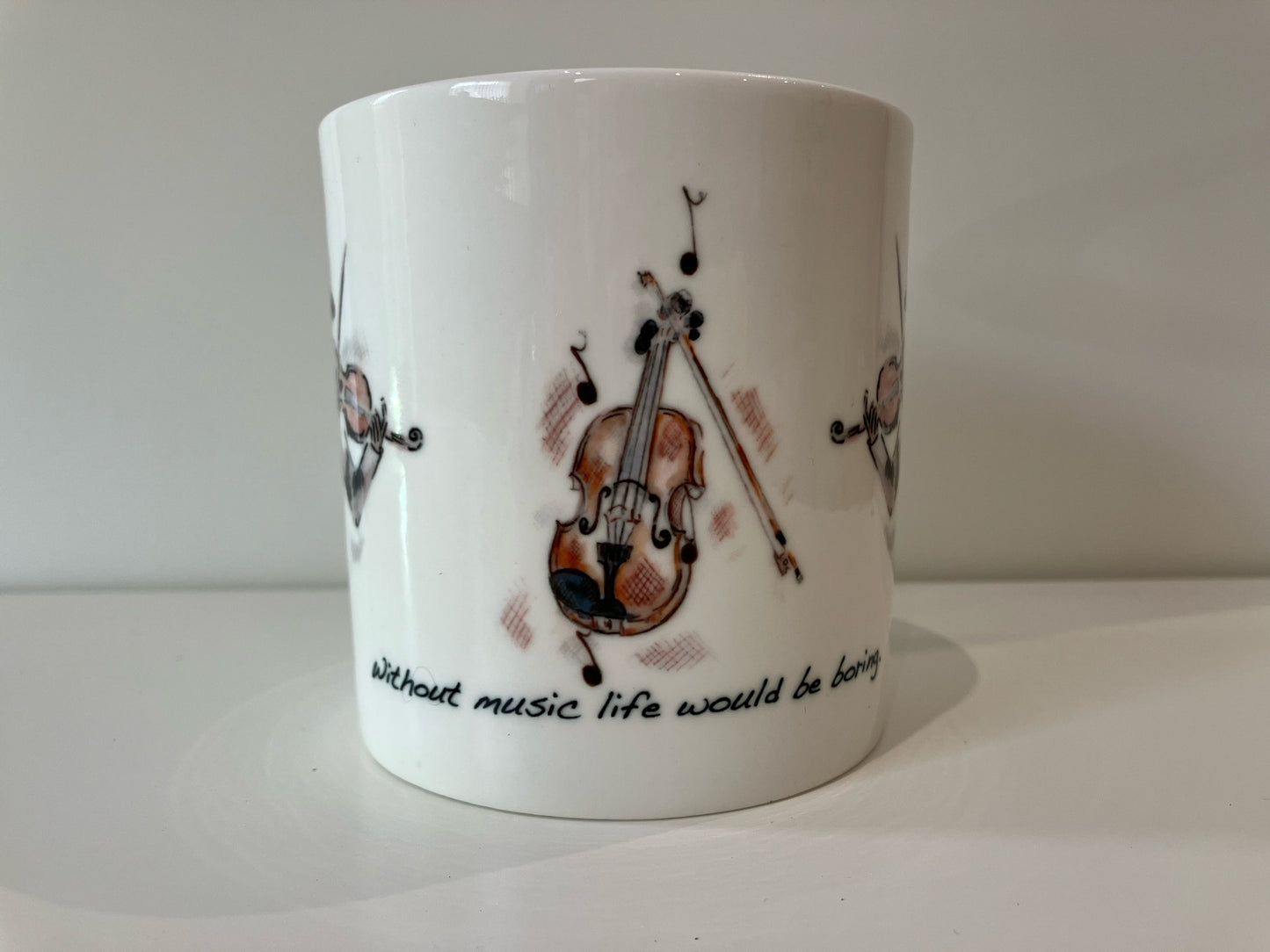Violin Fine Bone China Mug