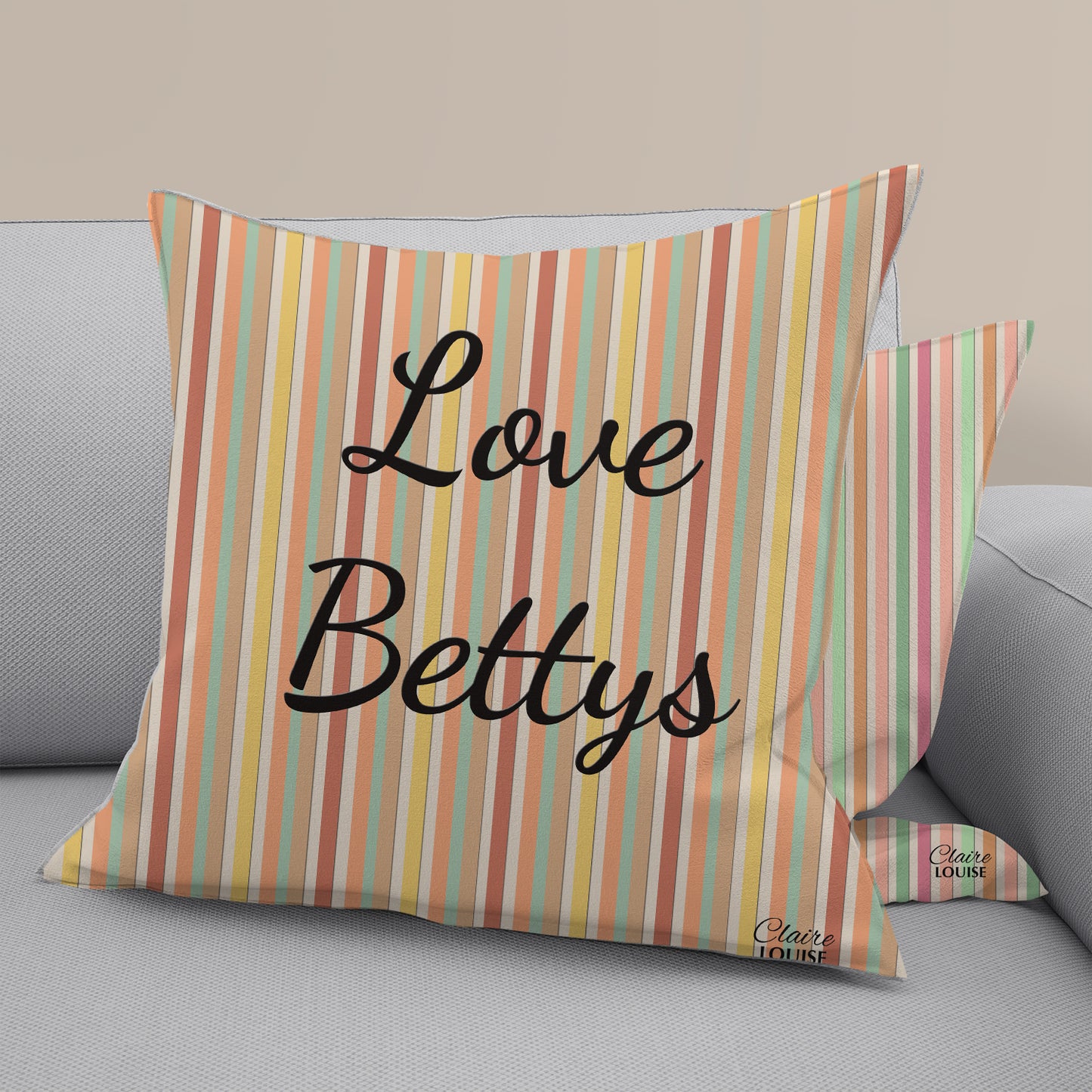 Love Bettys Stripe Cushion