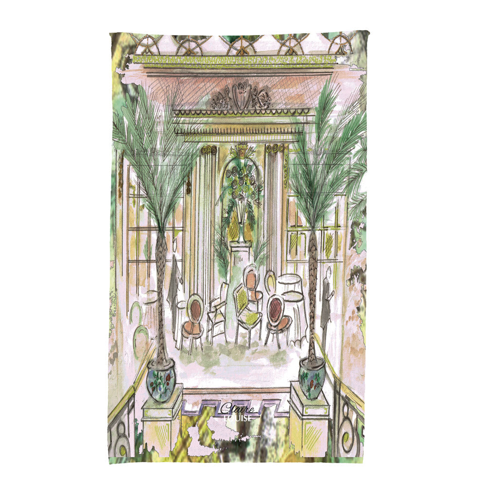 Afternoon Tea At The Ritz Inspired Cotton Tea Towel