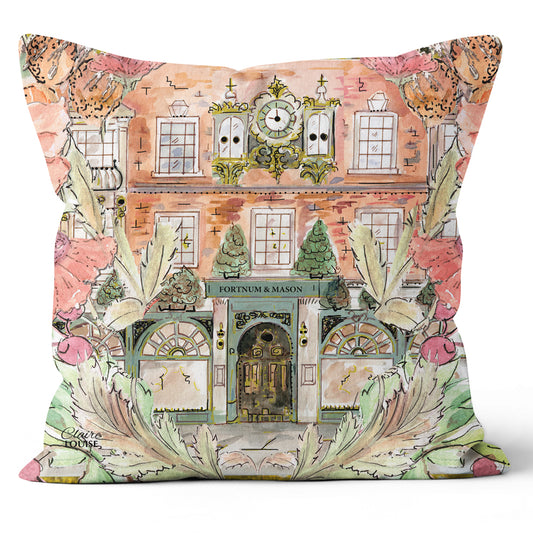 Fortnums In Bloom Outdoor Cushion.