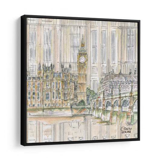 Big Ben & The Houses of Parliament Framed Canvas Print
