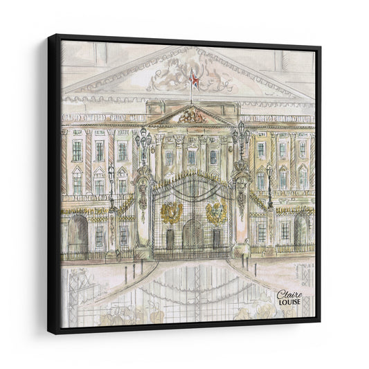 Buckingham Palace Framed Canvas Print