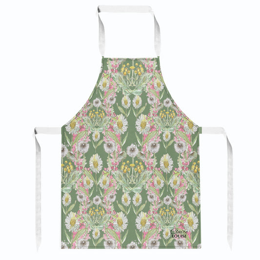 Meadow Green Bloom Apron