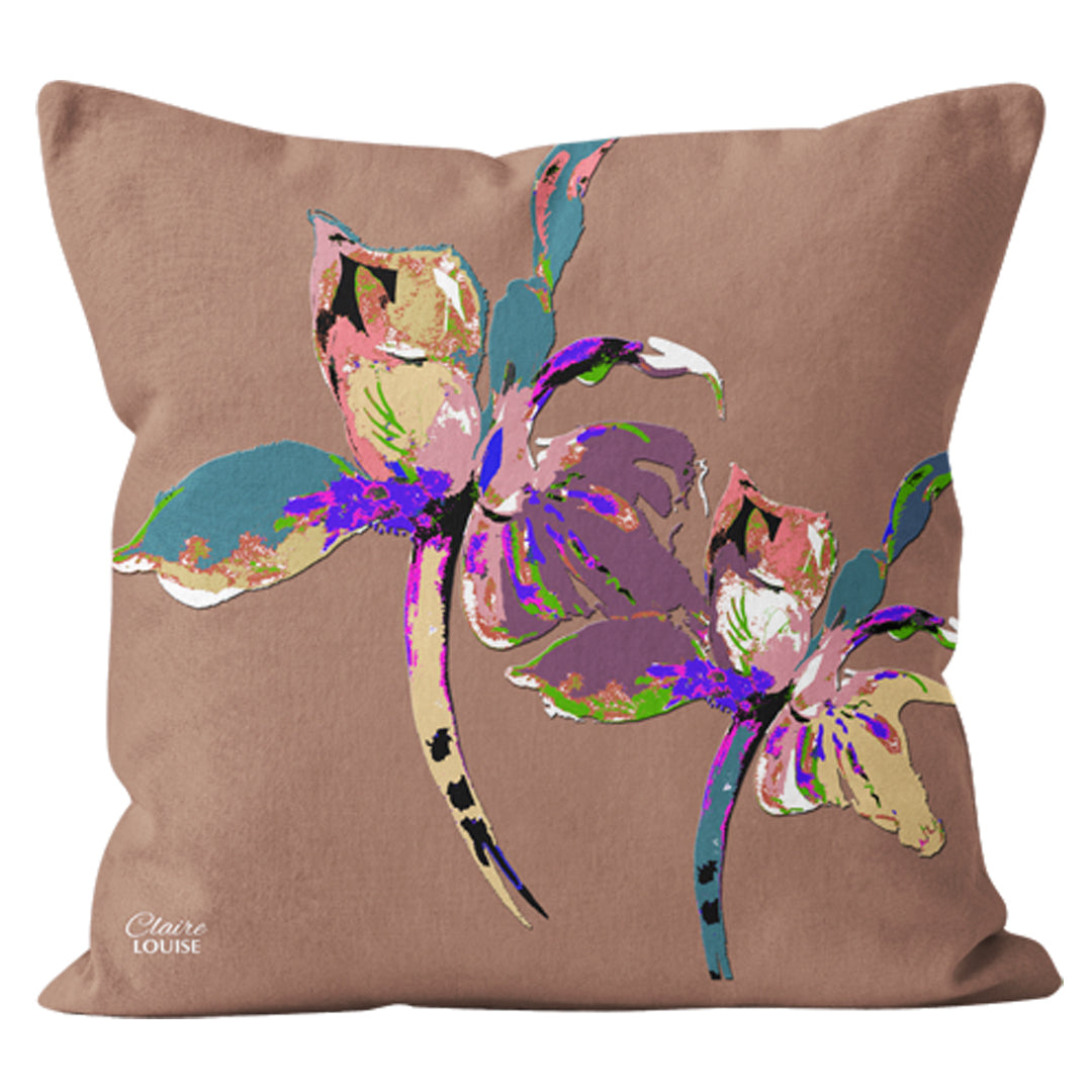 Mocha Mousse Iris Cushion