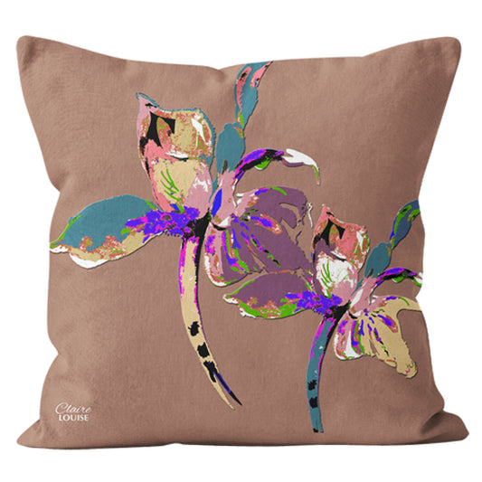 Mocha Mousse Iris Cushion