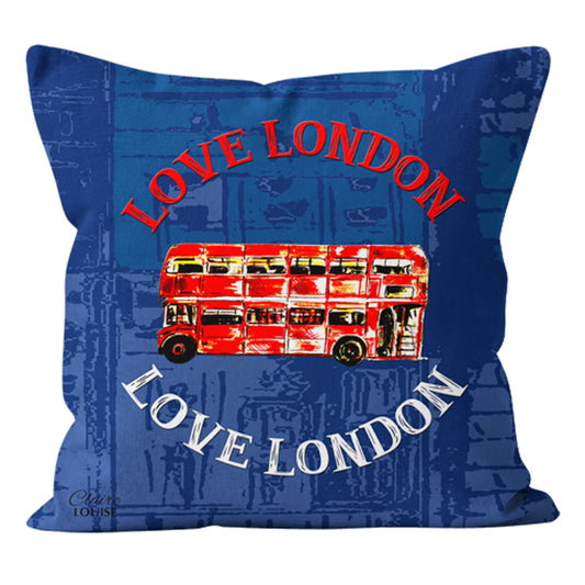 London Bus Cushion - Urban Icons
