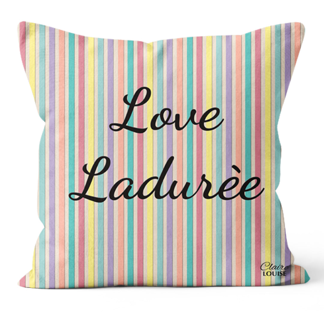 Love Laduree Stripe Cushion
