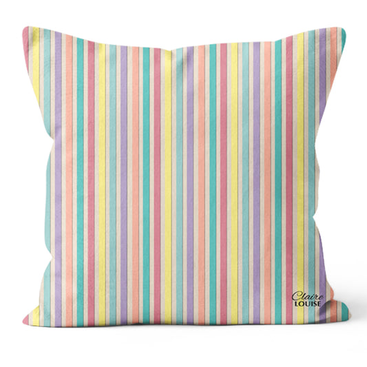 Pastel Stripe Outdoor Cushion
