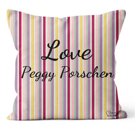 Love Peggy Porschen Stripe Outdoor Cushion