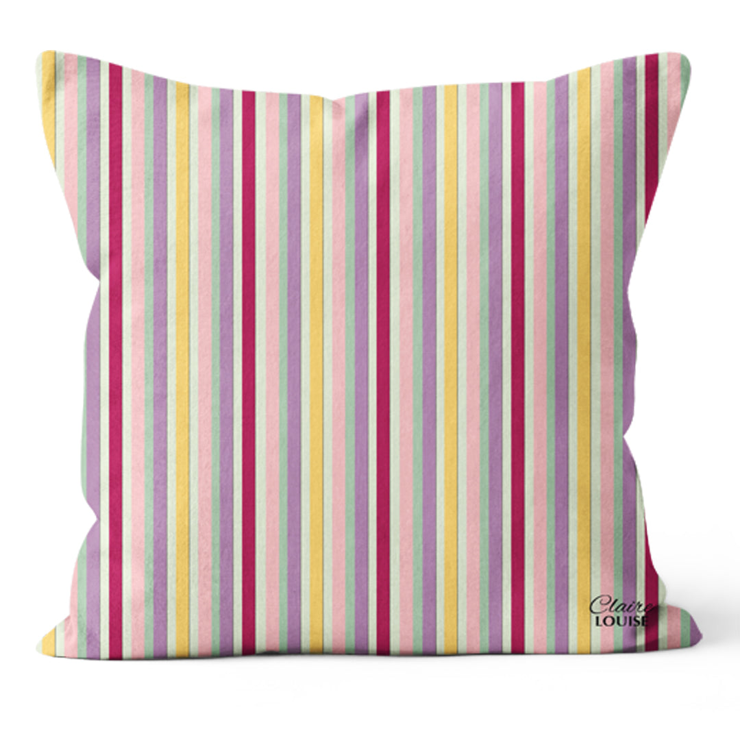 Pink Stripe Cushion