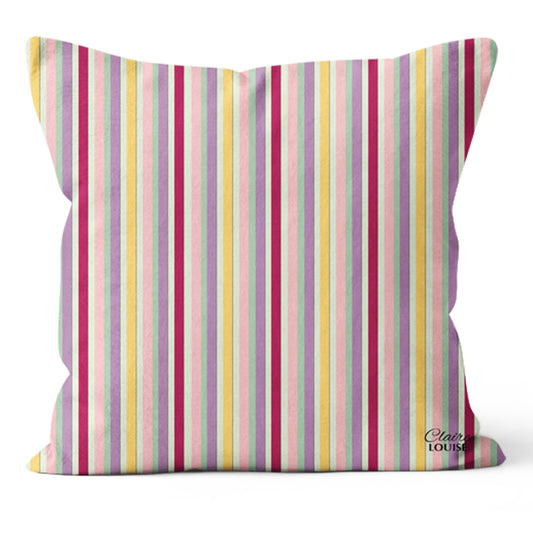 Pink Stripe Outdoor Cushion
