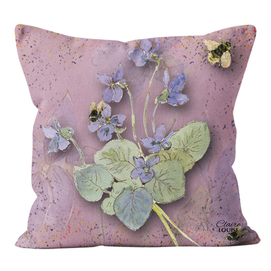 Powder Bloom Morning Glories Cushion