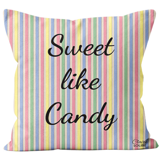 Sweet Like Candy Stripe Cushion