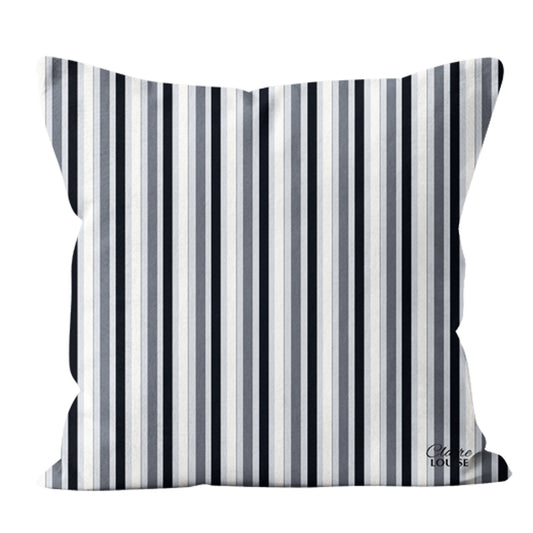 Black and white Stripe Outdoor Cushion