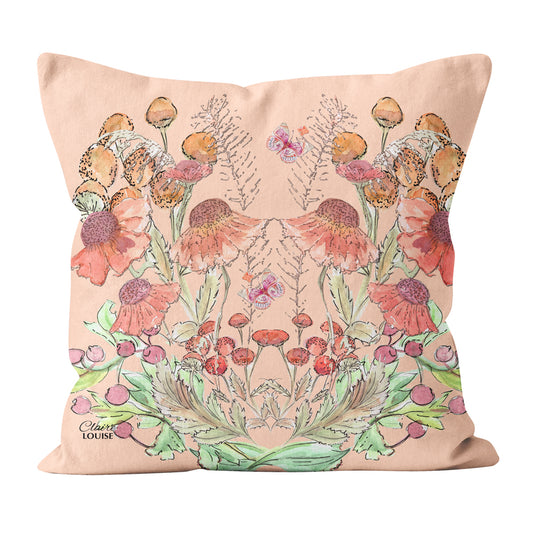 Peach Bloom Cushion