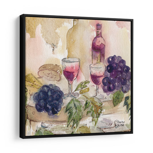 The Good Life Framed Canvas Print
