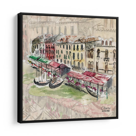 Venice Grand Canal Framed Canvas Print