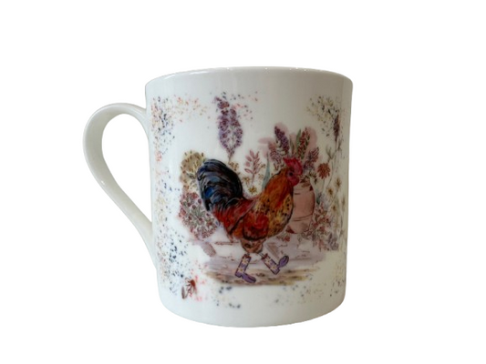 Cockerel Fine Bone China Mug