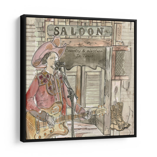 Country & Western Framed Canvas Print