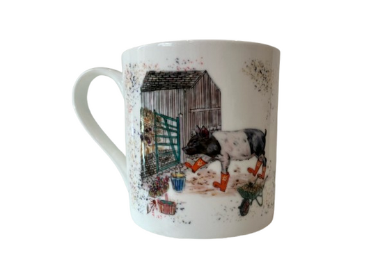 Pig Fine Bone China Mug