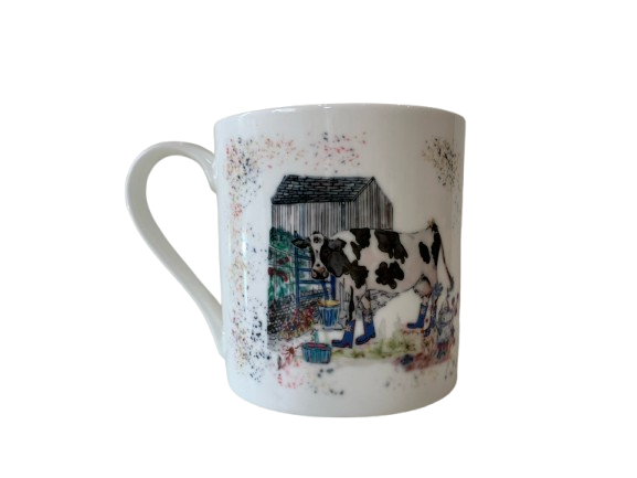Cow Fine Bone China Mug