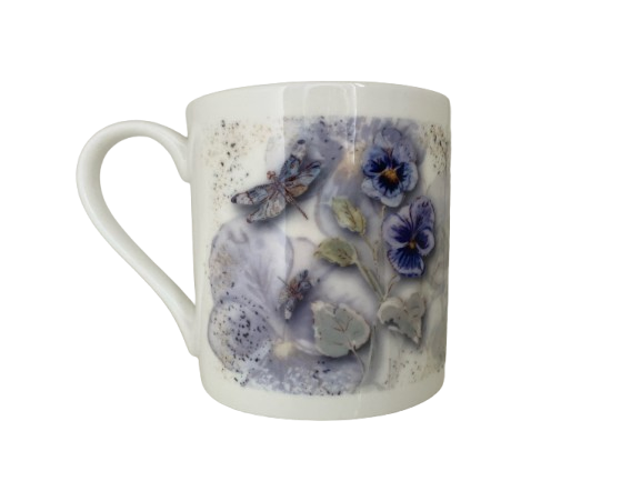 Pansies Fine Bone China Mug