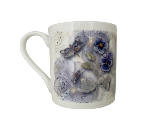 Pansies Fine Bone China Mug