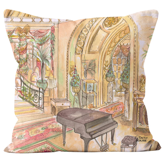 Piano At The Ritz Cushion