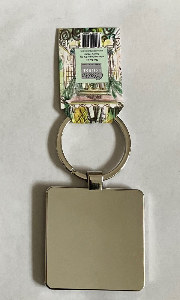 Afternoon Tea At The Ritz Metal Keyring