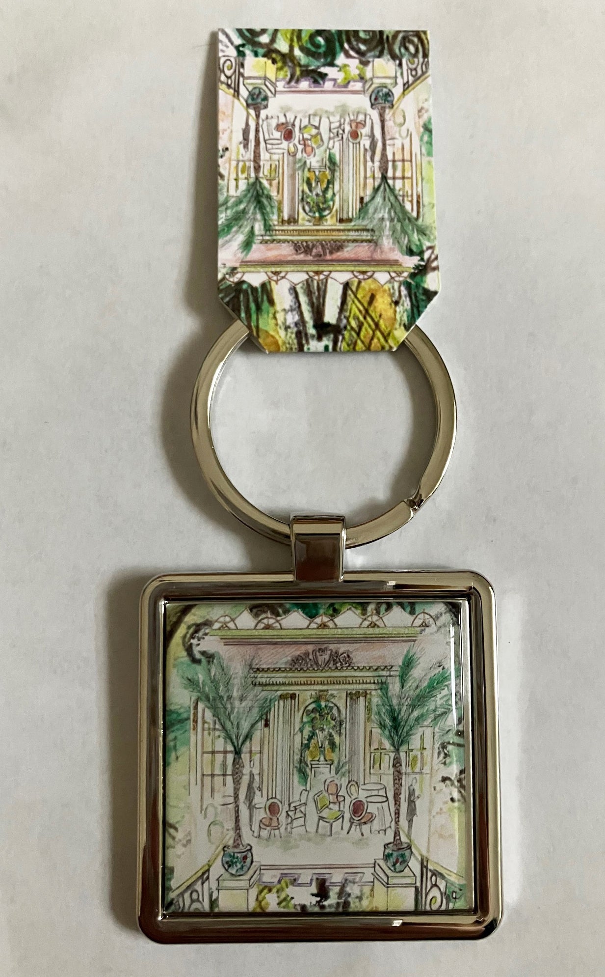 Afternoon Tea At The Ritz Metal Keyring