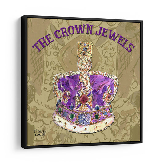 The Crown Jewels Framed Canvas Print - Urban icons